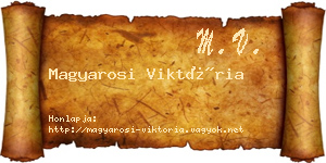 Magyarosi Viktória névjegykártya